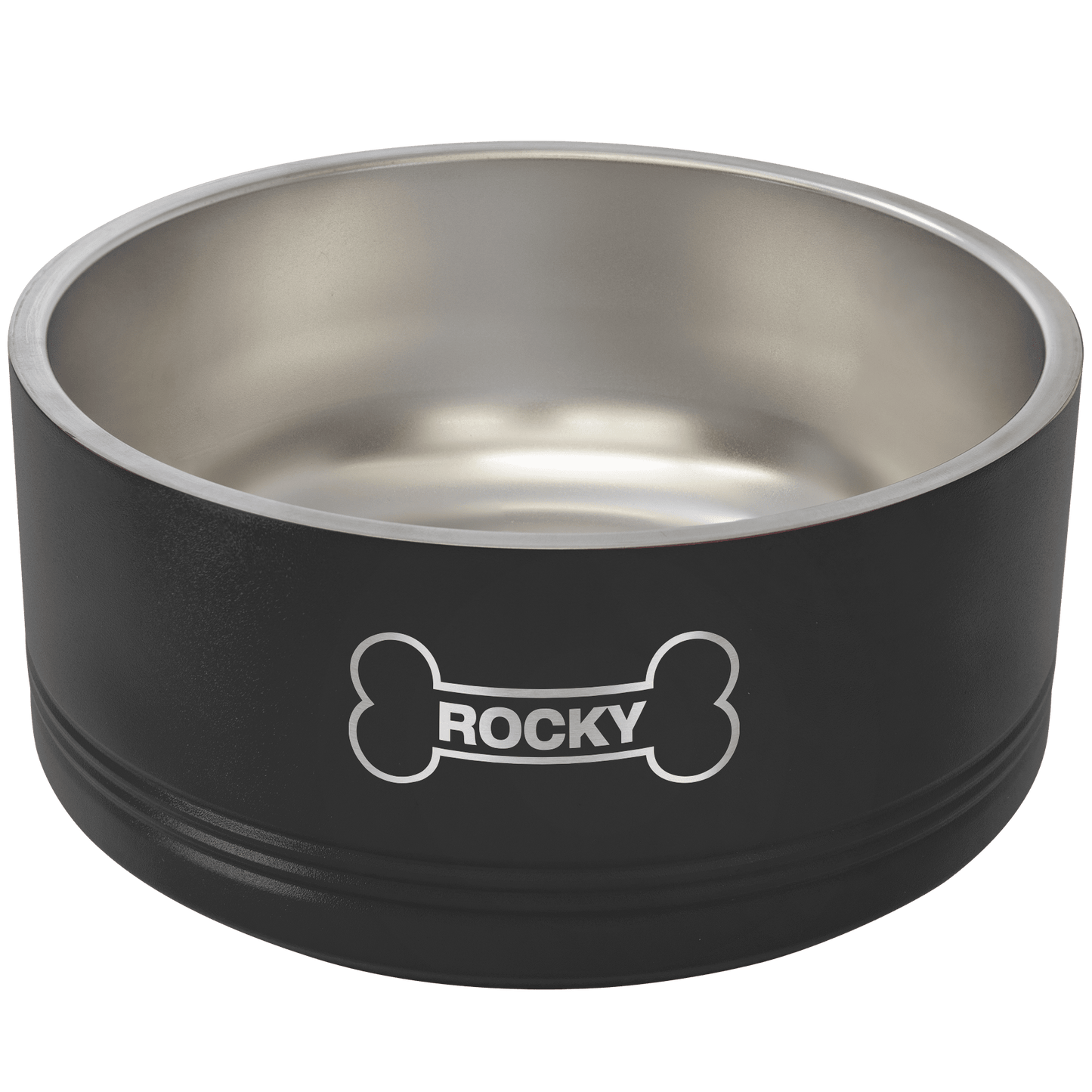 Pet Bowl 64 oz - 3.35" x 8" Diameter / Black