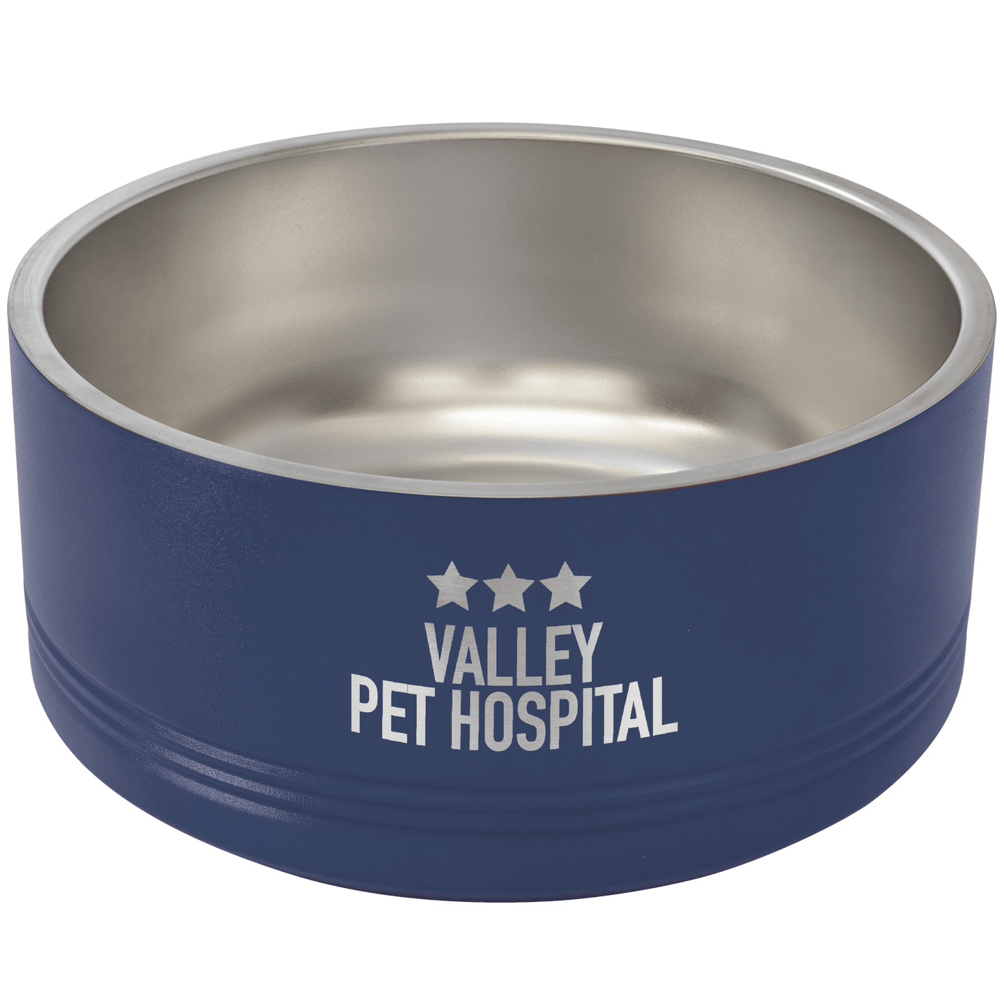 Pet Bowl 64 oz - 3.35" x 8" Diameter / Navy Blue