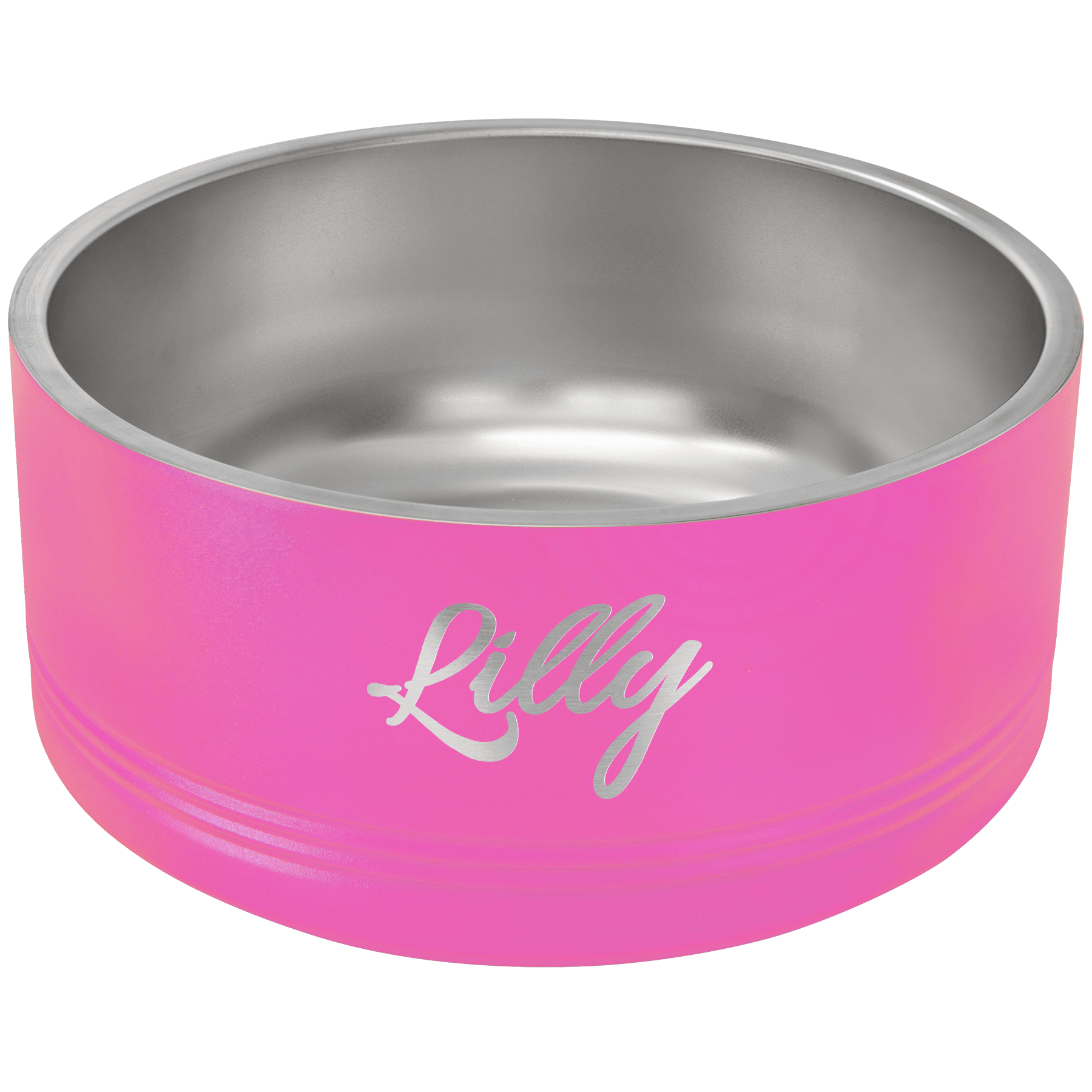 Pet Bowl 64 oz - 3.35" x 8" Diameter / Pink