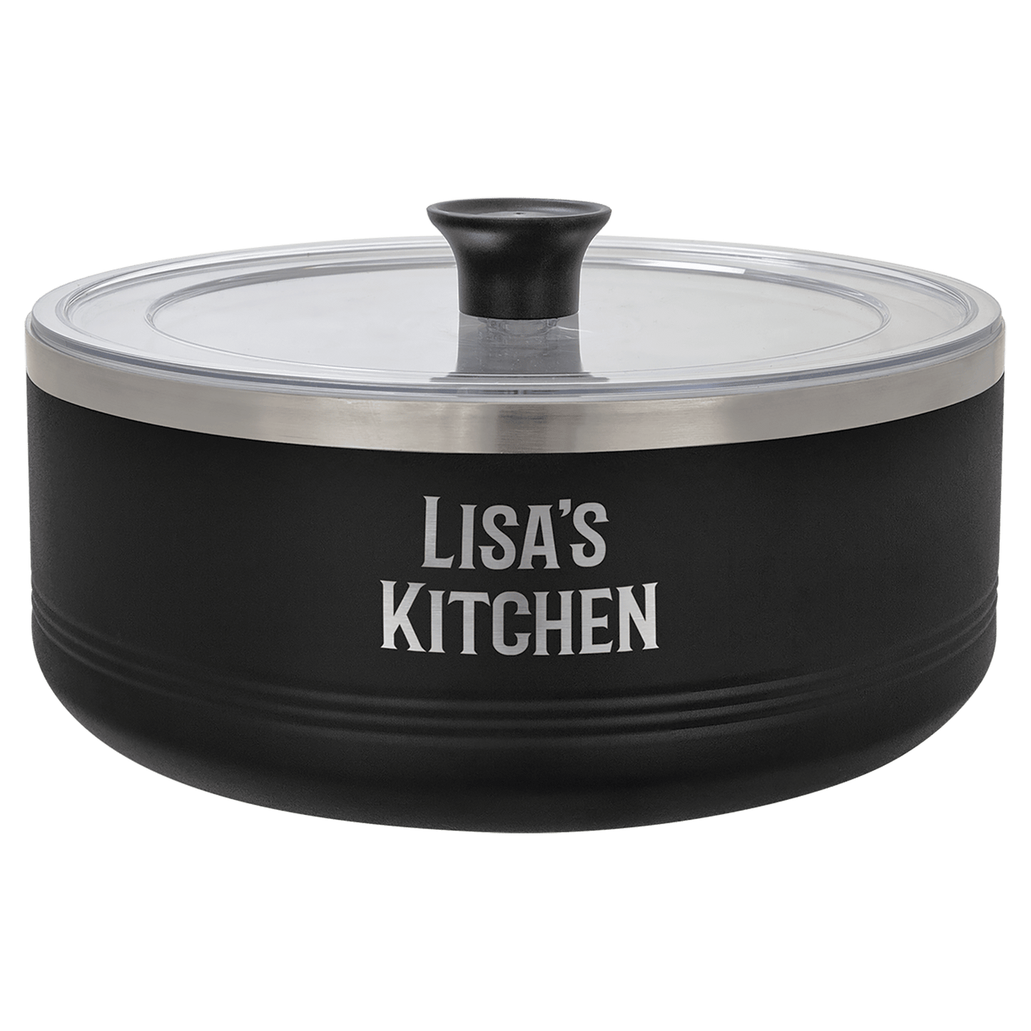 3 qt Serving Bowl 7 1/8" diameter x 3" (H) / Black