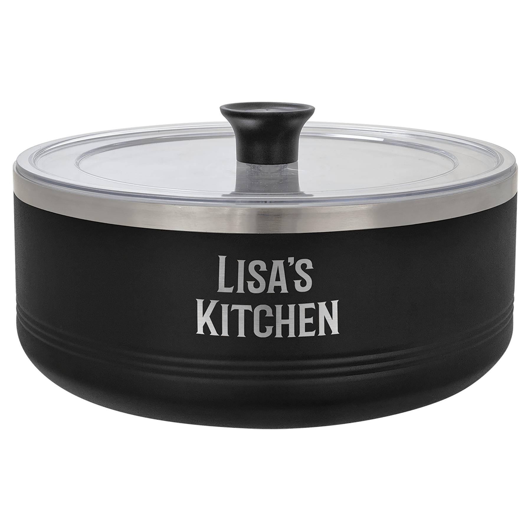3 qt Serving Bowl 7 1/8" diameter x 3" (H) / Black