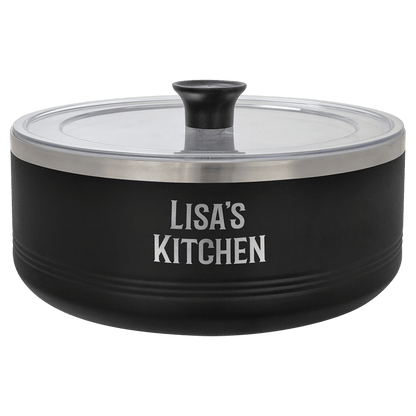 3 qt Serving Bowl 7 1/8" diameter x 3" (H) / Black