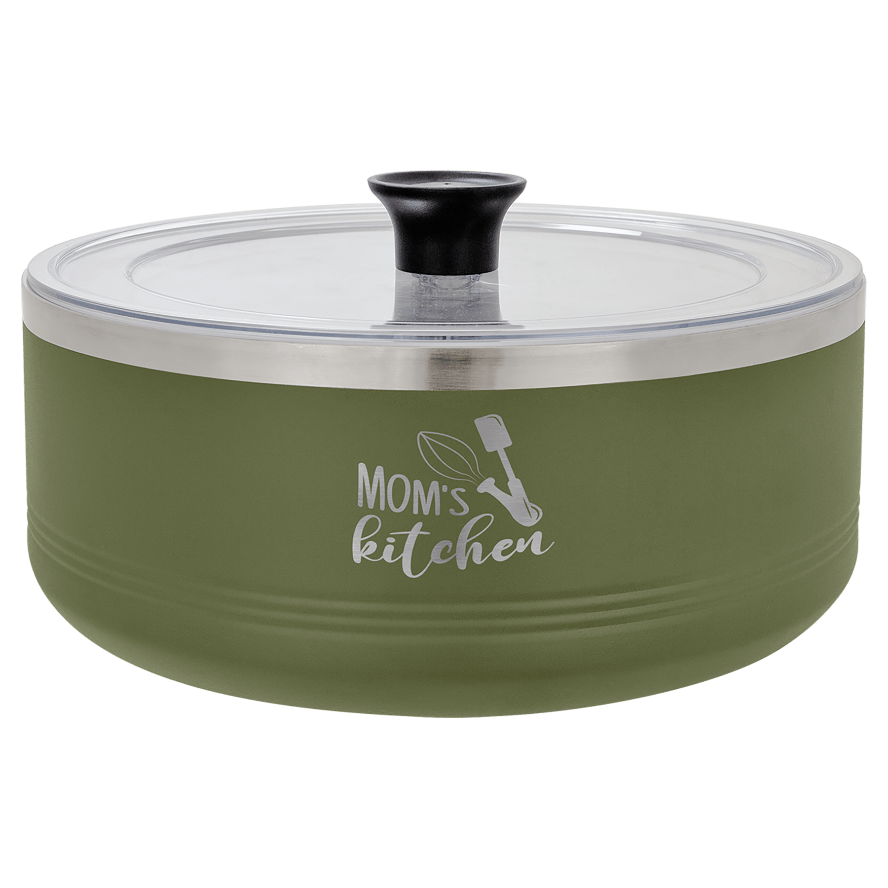 3 qt Serving Bowl 7 1/8" diameter x 3" (H) / Olive Green