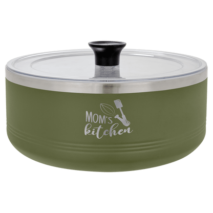 3 qt Serving Bowl 7 1/8" diameter x 3" (H) / Olive Green
