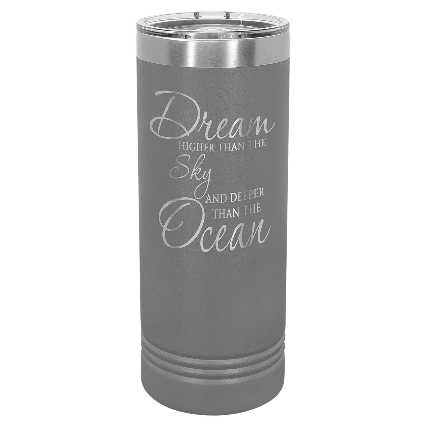 22 oz. Skinny Tumbler 22 oz. - 8" / Dark Grey