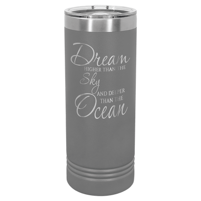 22 oz. Skinny Tumbler 22 oz. - 8" / Dark Grey