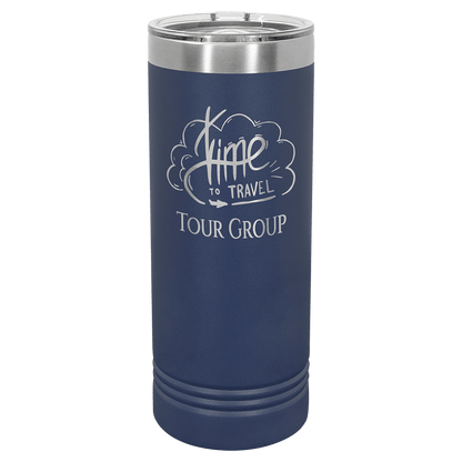 22 oz. Skinny Tumbler 22 oz. - 8" / Navy Blue