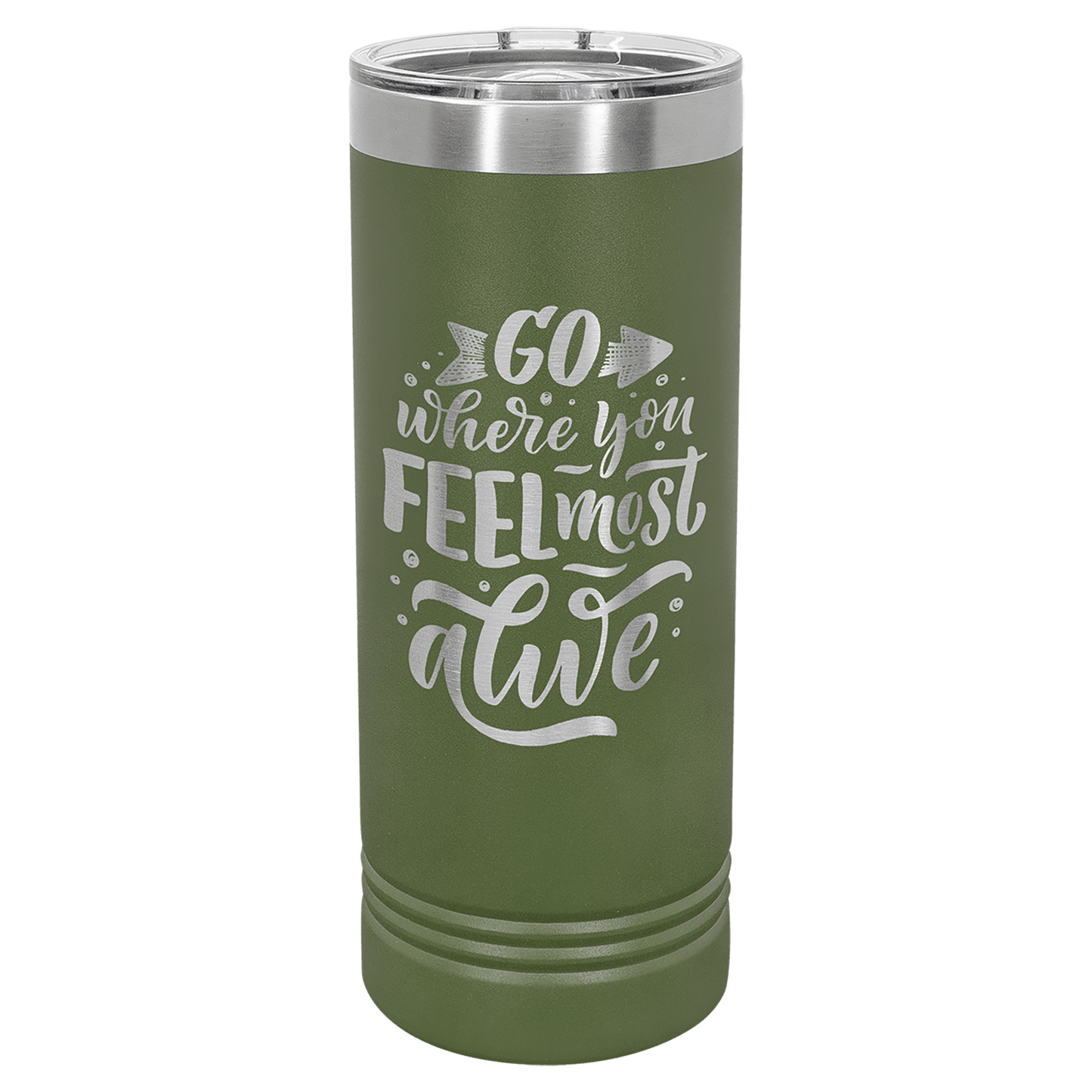 22 oz. Skinny Tumbler 22 oz. - 8" / Olive Green