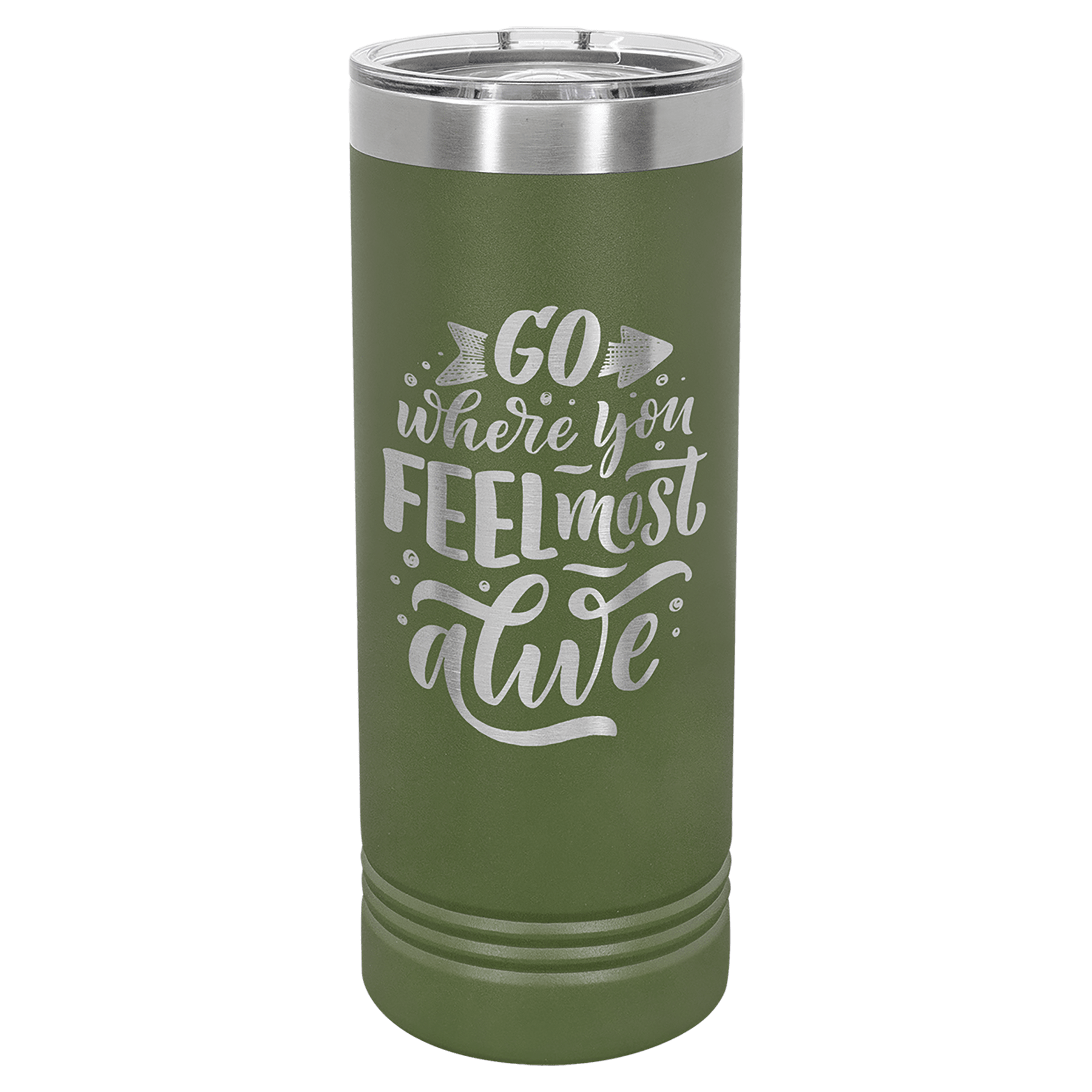 22 oz. Skinny Tumbler 22 oz. - 8" / Olive Green