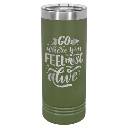 22 oz. Skinny Tumbler 22 oz. - 8" / Olive Green