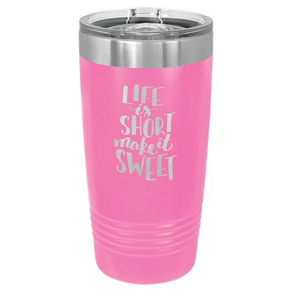 20 oz. Tumbler 20 oz. - 6.875" / Pink / Sliding Closure Lid