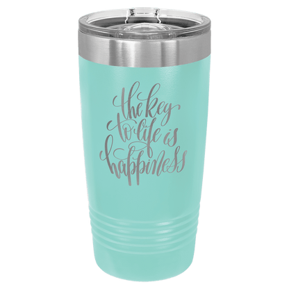20 oz. Tumbler 20 oz. - 6.875" / Teal / Sliding Closure Lid