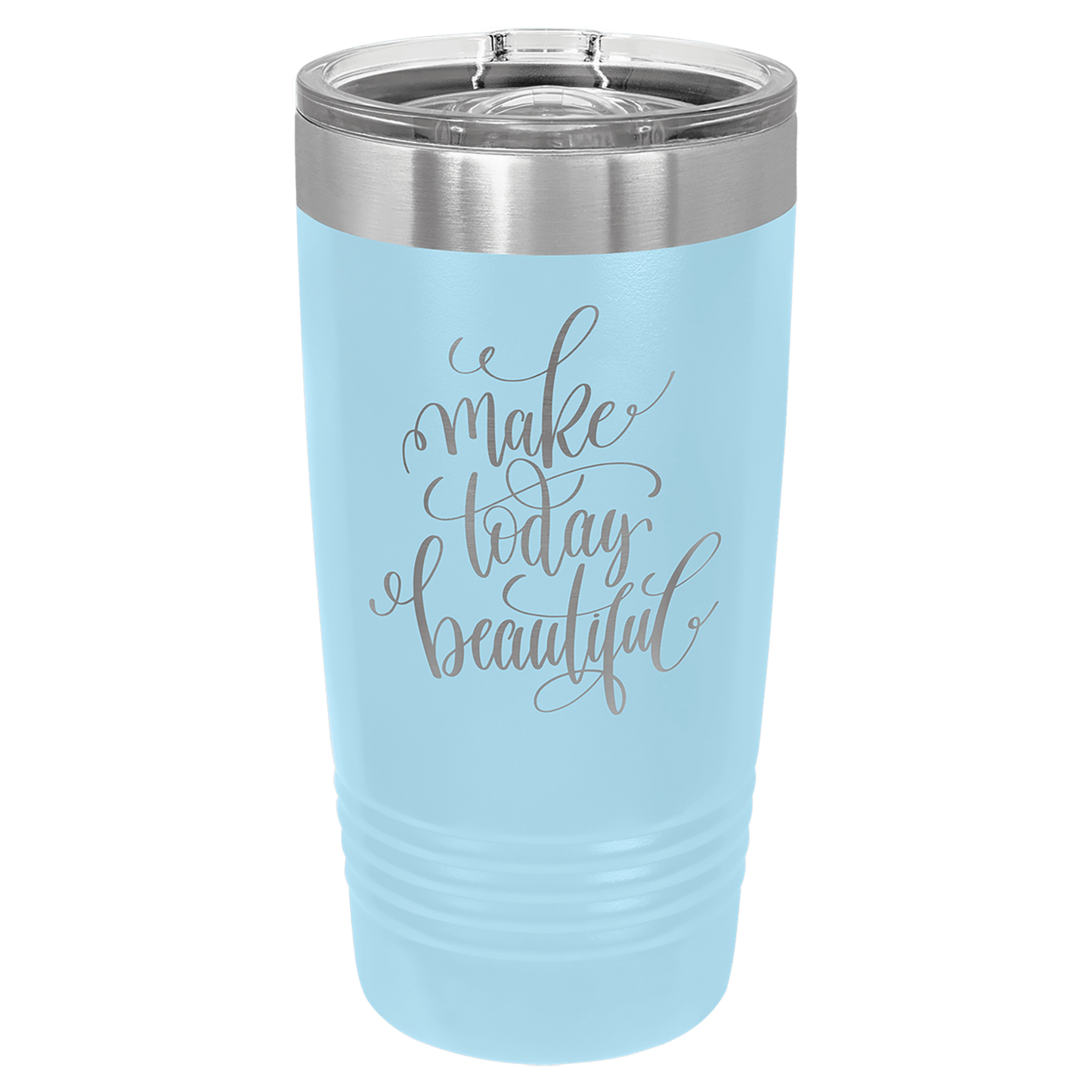 20 oz. Tumbler 20 oz. - 6.875" / Light Blue / Sliding Closure Lid
