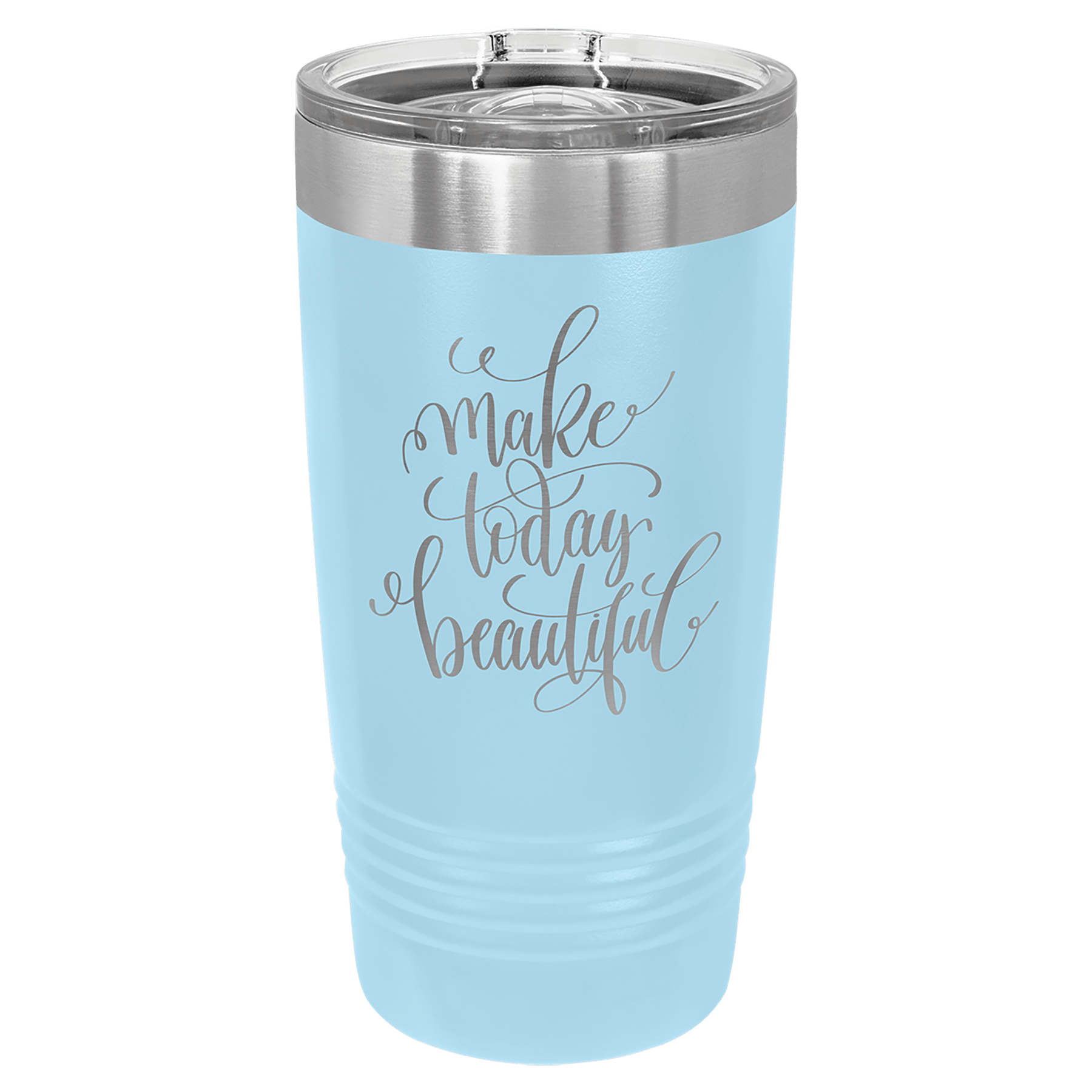 20 oz. Tumbler 20 oz. - 6.875" / Light Blue / Sliding Closure Lid