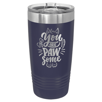 20 oz. Tumbler 20 oz. - 6.875" / Navy Blue / Sliding Closure Lid