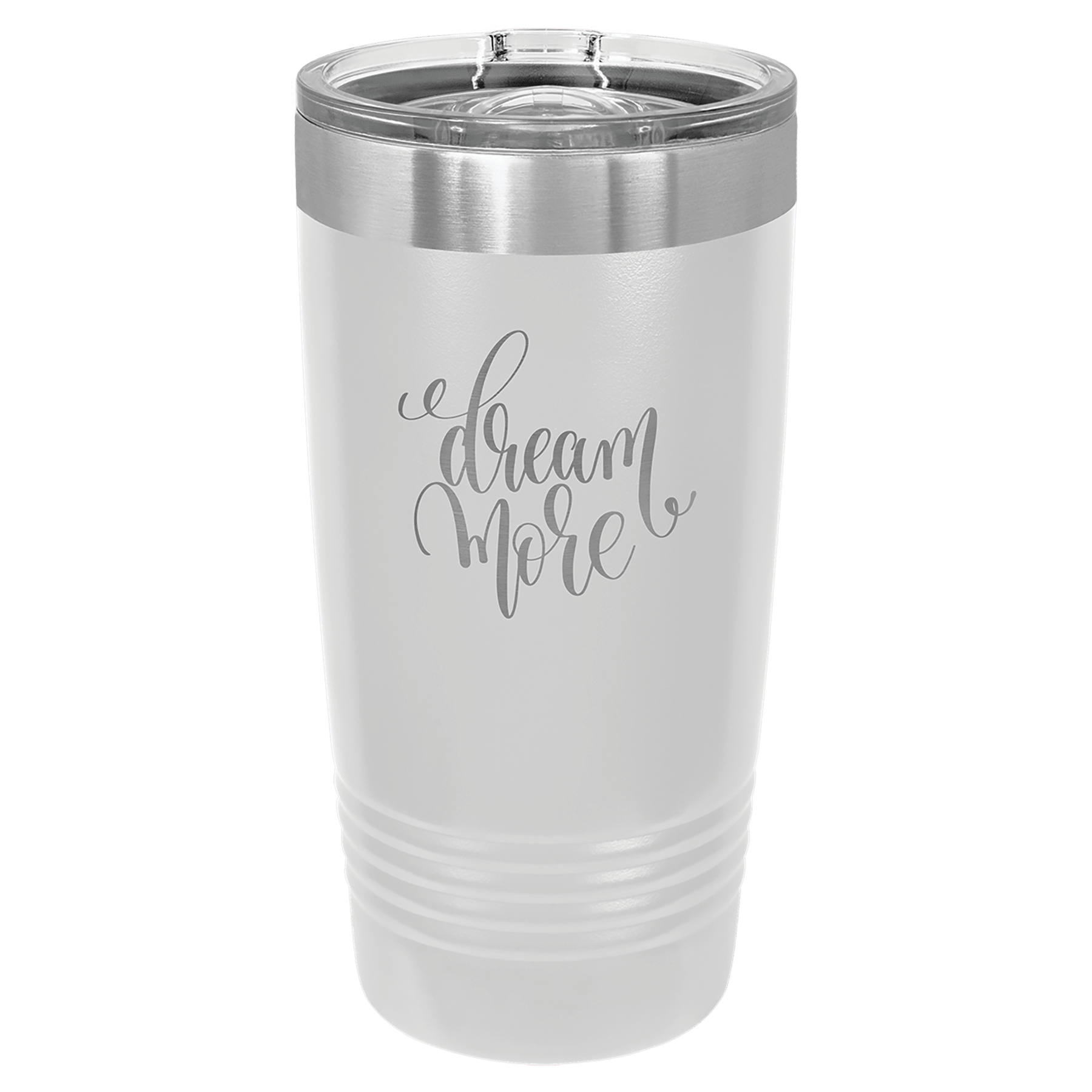 20 oz. Tumbler 20 oz. - 6.875" / White / Sliding Closure Lid