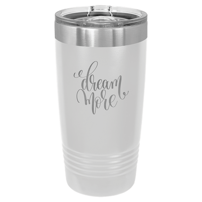 20 oz. Tumbler 20 oz. - 6.875" / White / Sliding Closure Lid