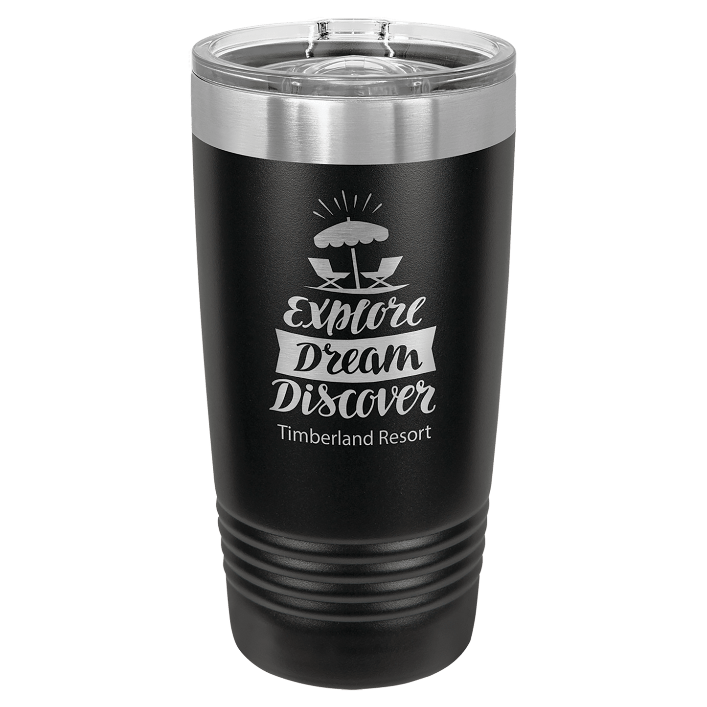 20 oz. Tumbler 20 oz. - 6.875" / Black / Sliding Closure Lid