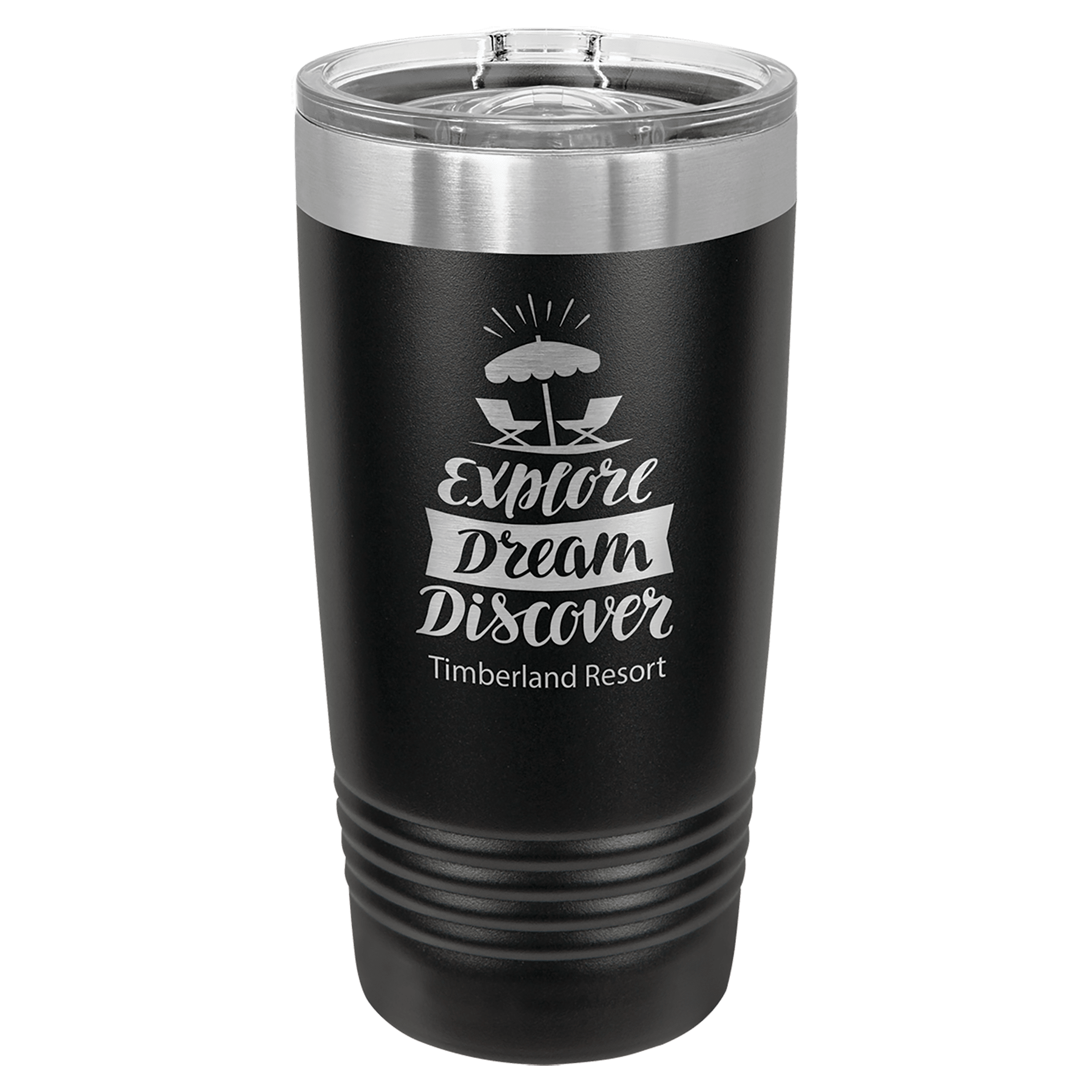 20 oz. Tumbler 20 oz. - 6.875" / Black / Sliding Closure Lid