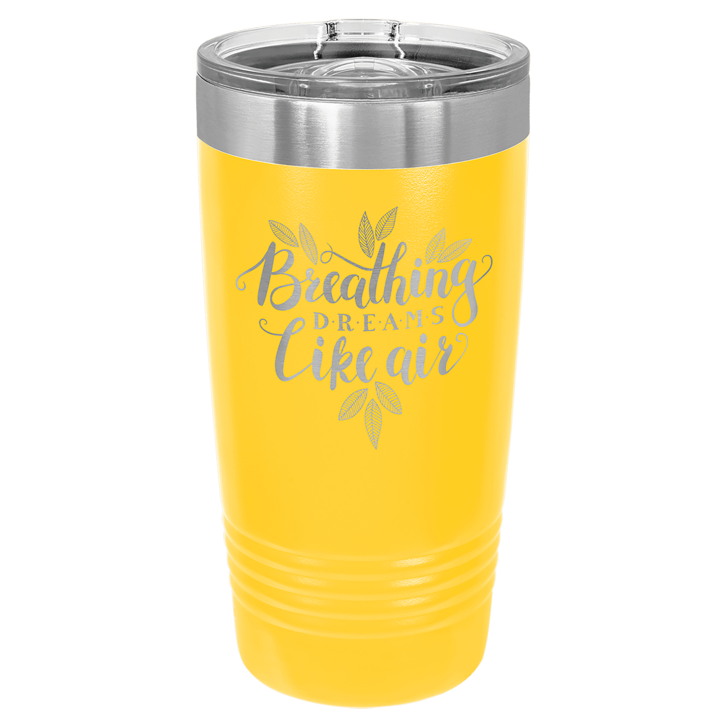 20 oz. Tumbler 20 oz. - 6.875" / Yellow / Sliding Closure Lid