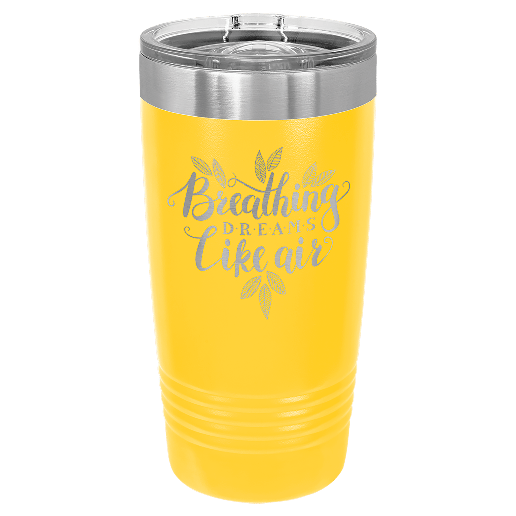 20 oz. Tumbler 20 oz. - 6.875" / Yellow / Sliding Closure Lid