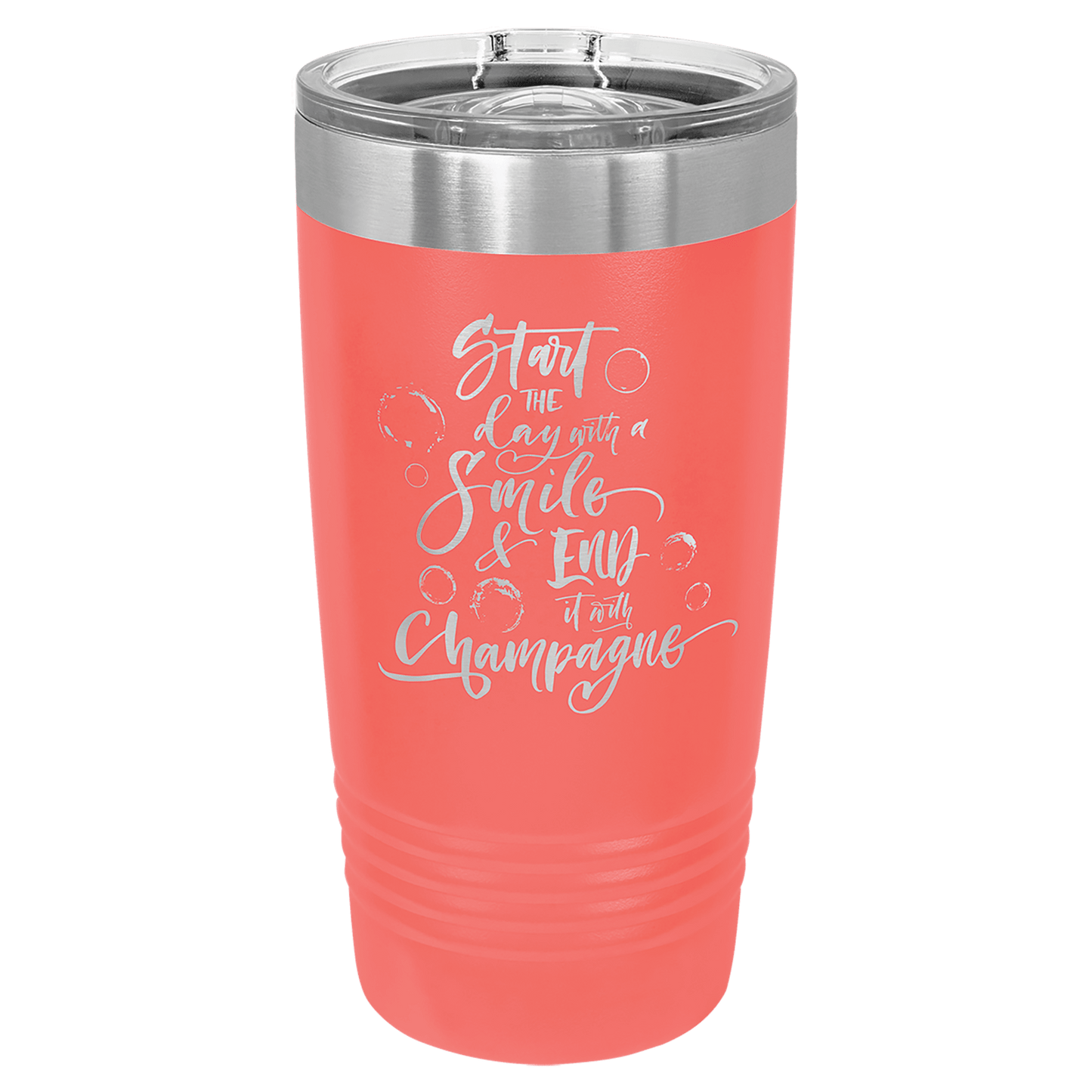 20 oz. Tumbler 20 oz. - 6.875" / Coral / Sliding Closure Lid