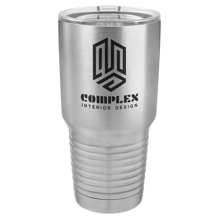 30 oz. Tumbler 30 oz. - 7.75" / Silver / Standard