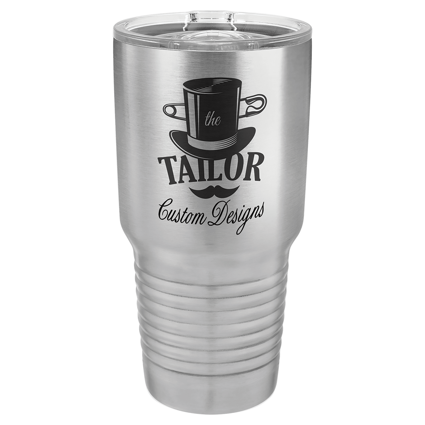 30 oz. Tumbler 30 oz. - 7.75" / Silver / Sliding Closure Lid