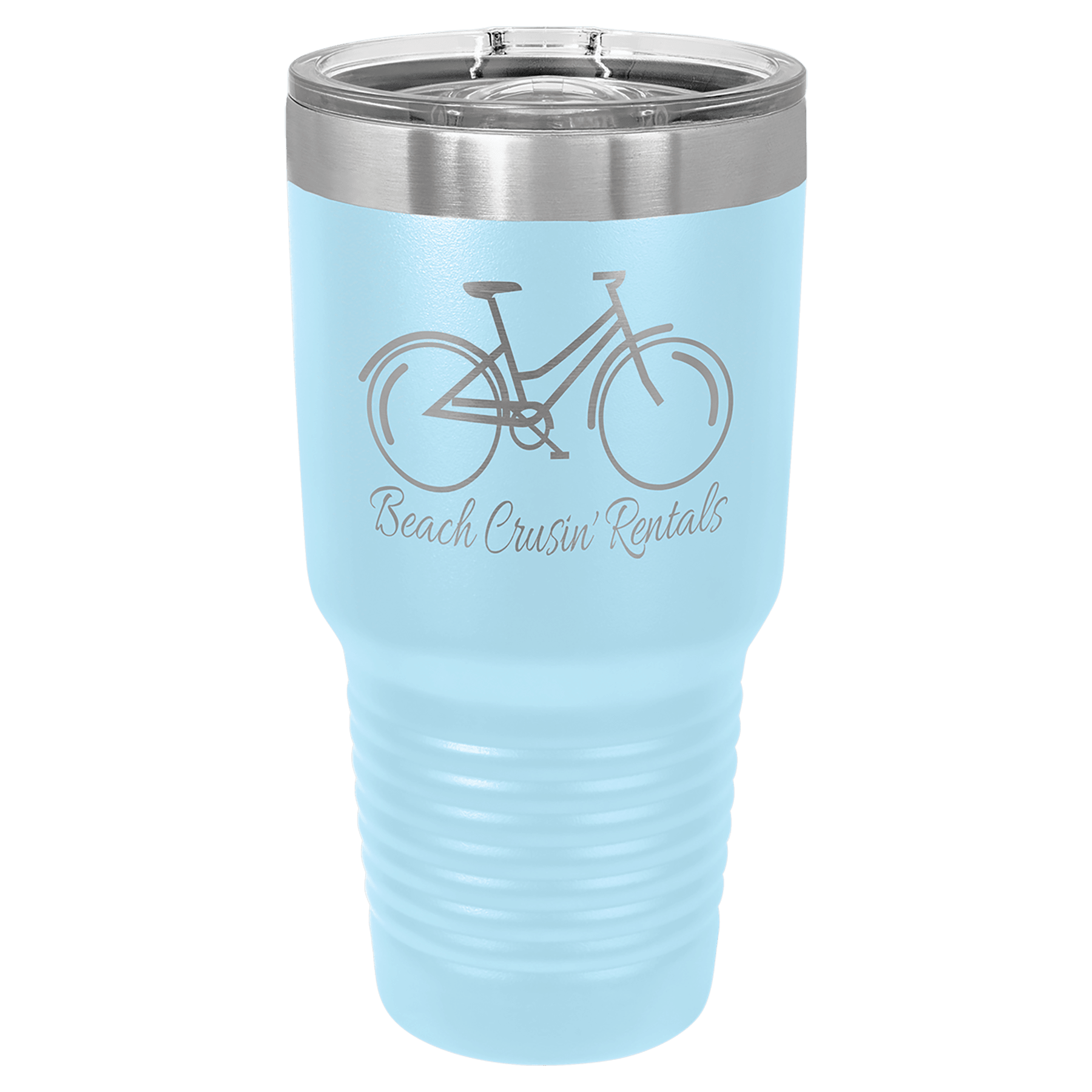 30 oz. Tumbler 30 oz. - 7.75" / Light Blue / Sliding Closure Lid