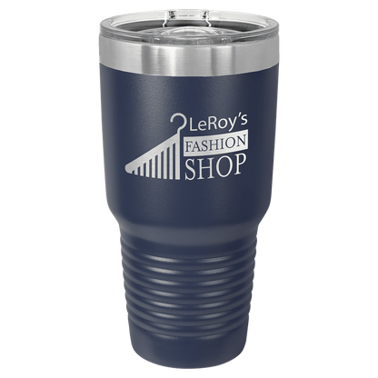 30 oz. Tumbler 30 oz. - 7.75" / Navy Blue / Sliding Closure Lid