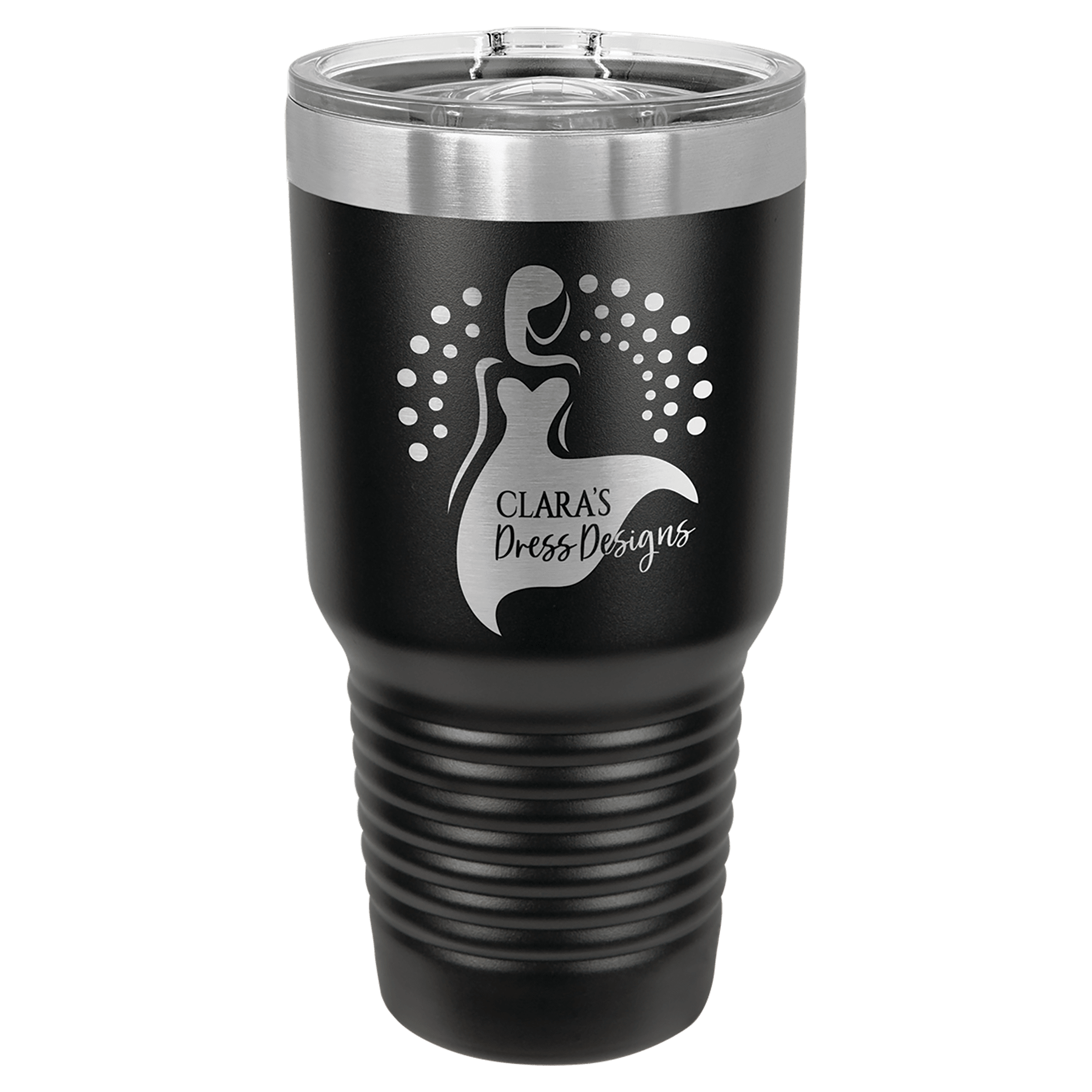 30 oz. Tumbler 30 oz. - 7.75" / Black / Sliding Closure Lid
