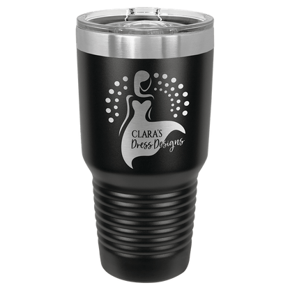 30 oz. Tumbler 30 oz. - 7.75" / Black / Sliding Closure Lid