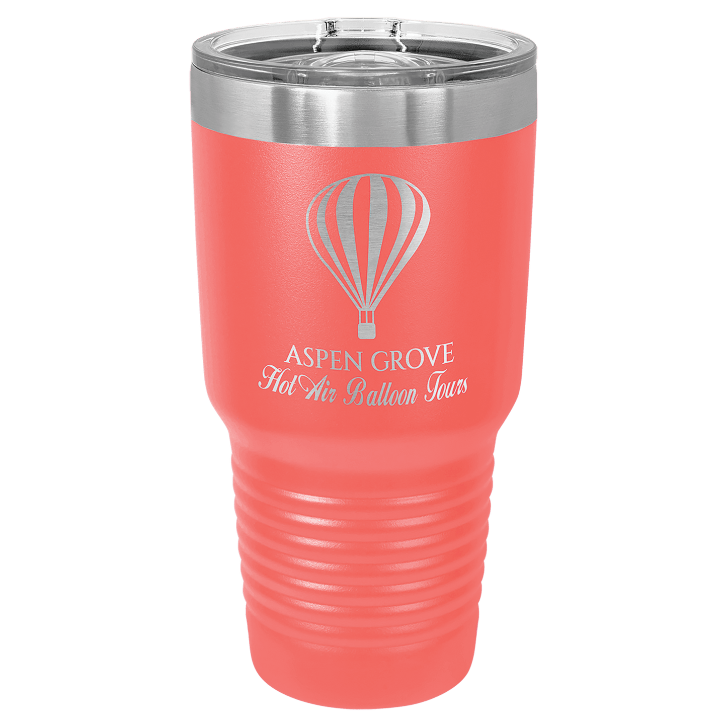 30 oz. Tumbler 30 oz. - 7.75" / Coral / Sliding Closure Lid