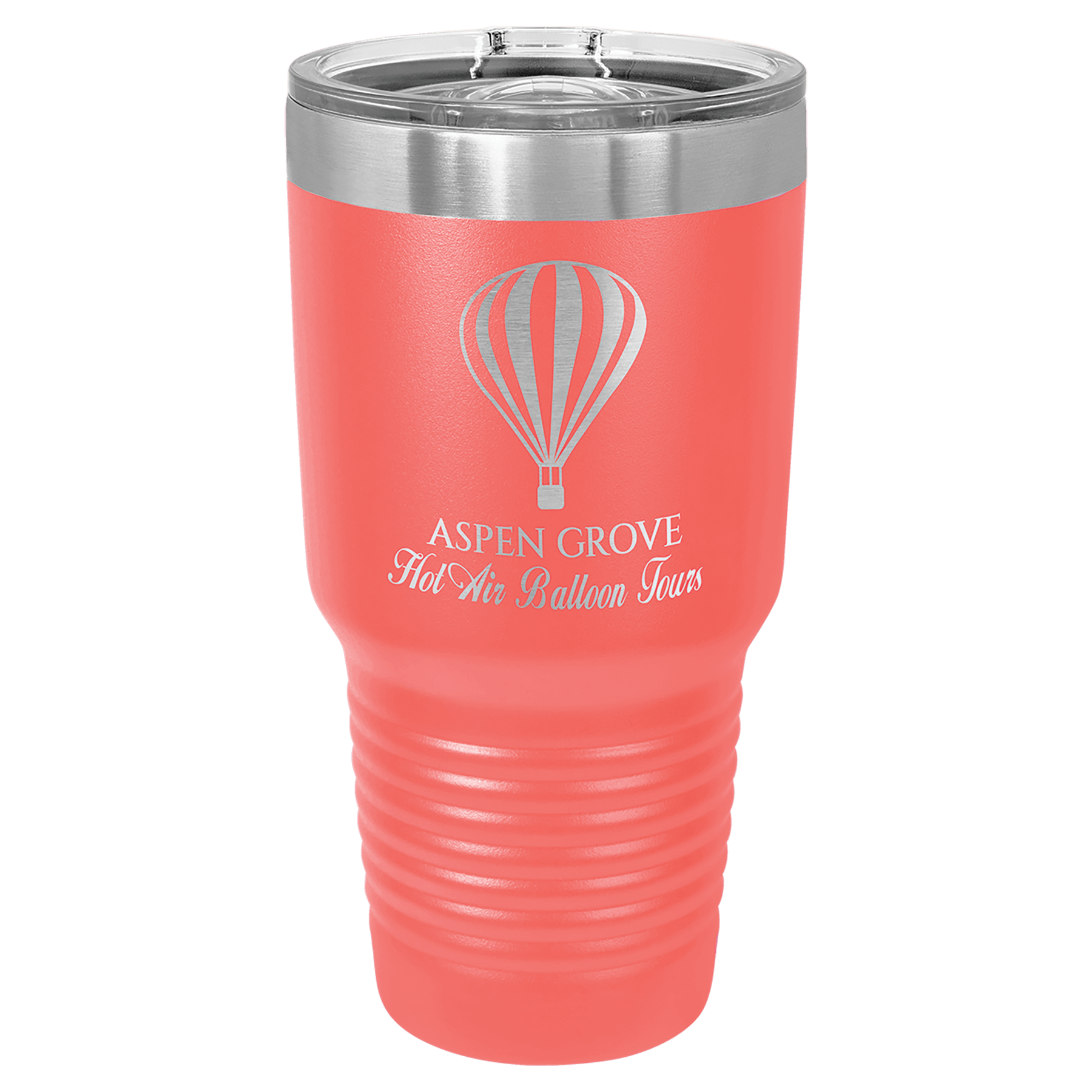 30 oz. Tumbler 30 oz. - 7.75" / Coral / Sliding Closure Lid