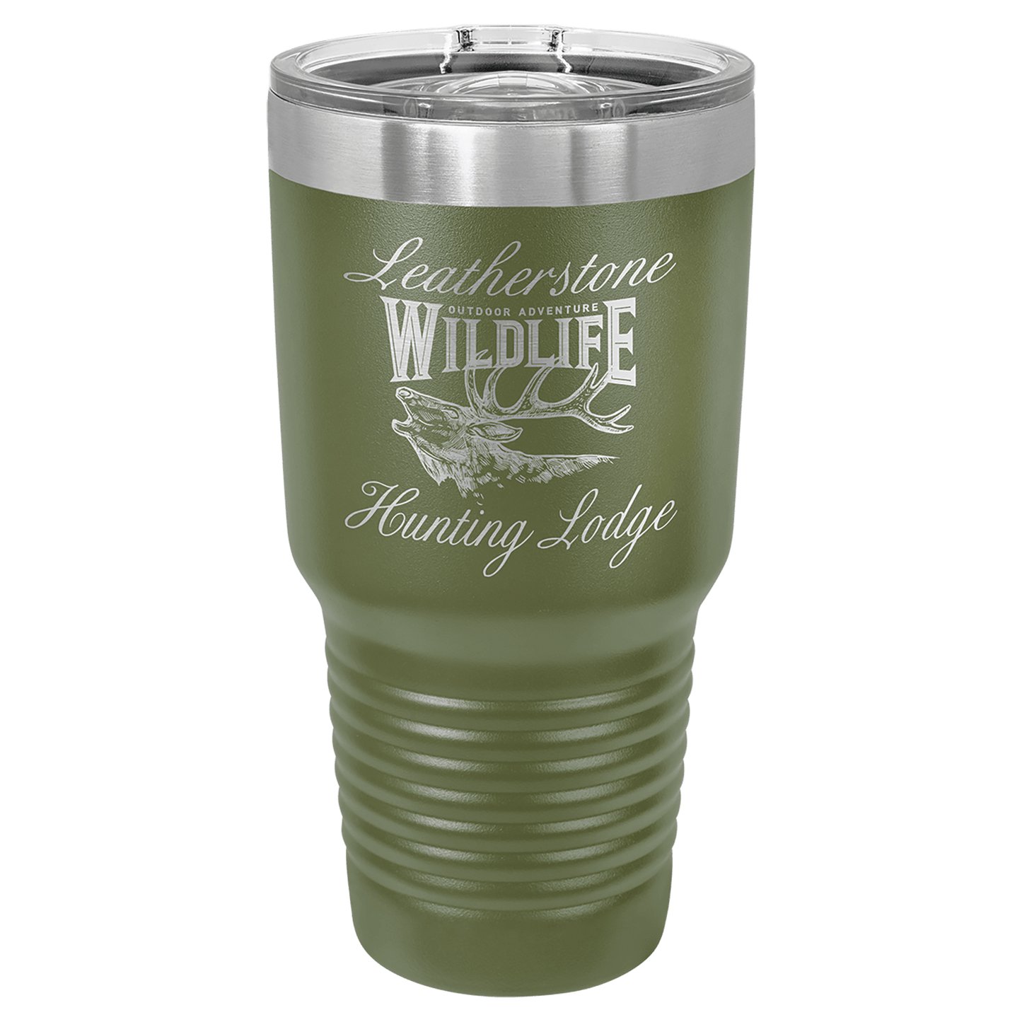 30 oz. Tumbler 30 oz. - 7.75" / Olive Green / Sliding Closure Lid