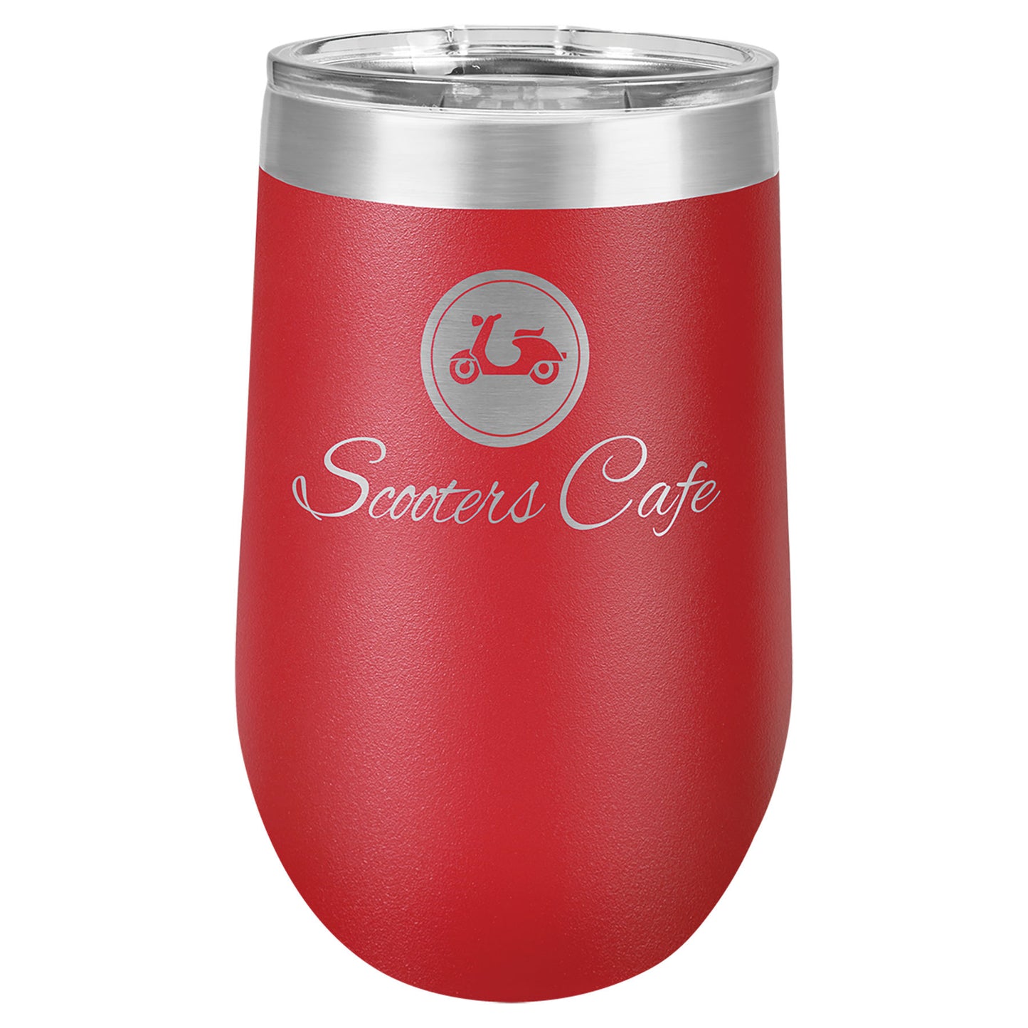 Stemless Wine Tumblers 16 oz. - 5.75" / Red