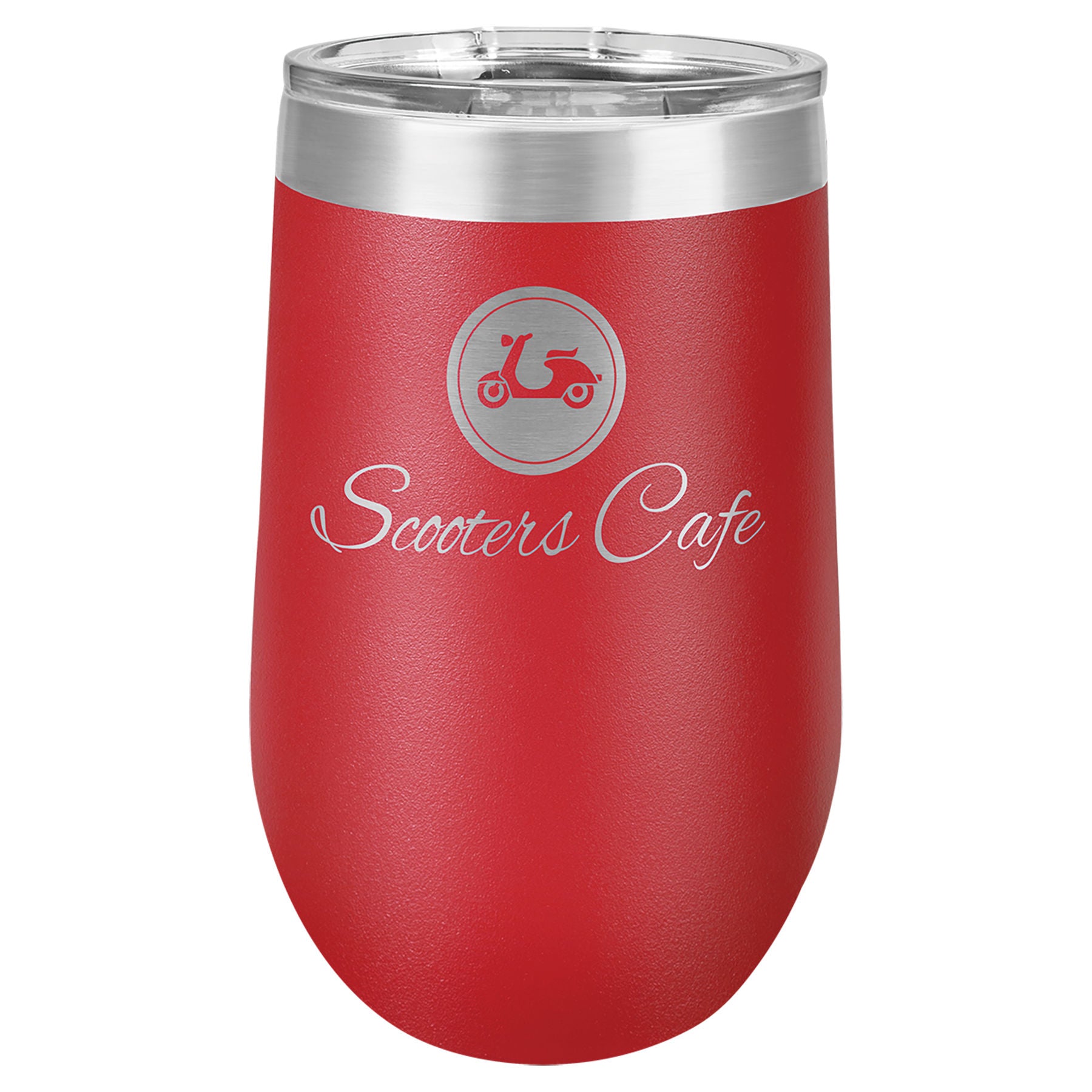 Stemless Wine Tumblers 16 oz. - 5.75" / Red