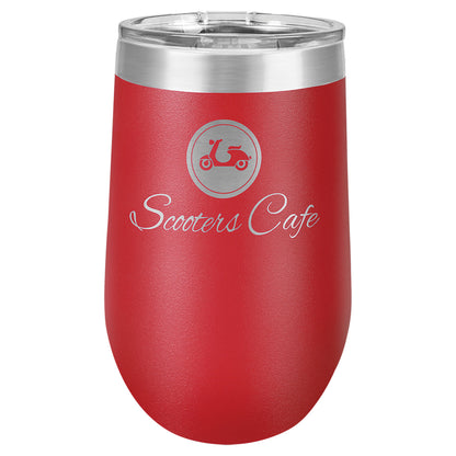 Stemless Wine Tumblers 16 oz. - 5.75" / Red