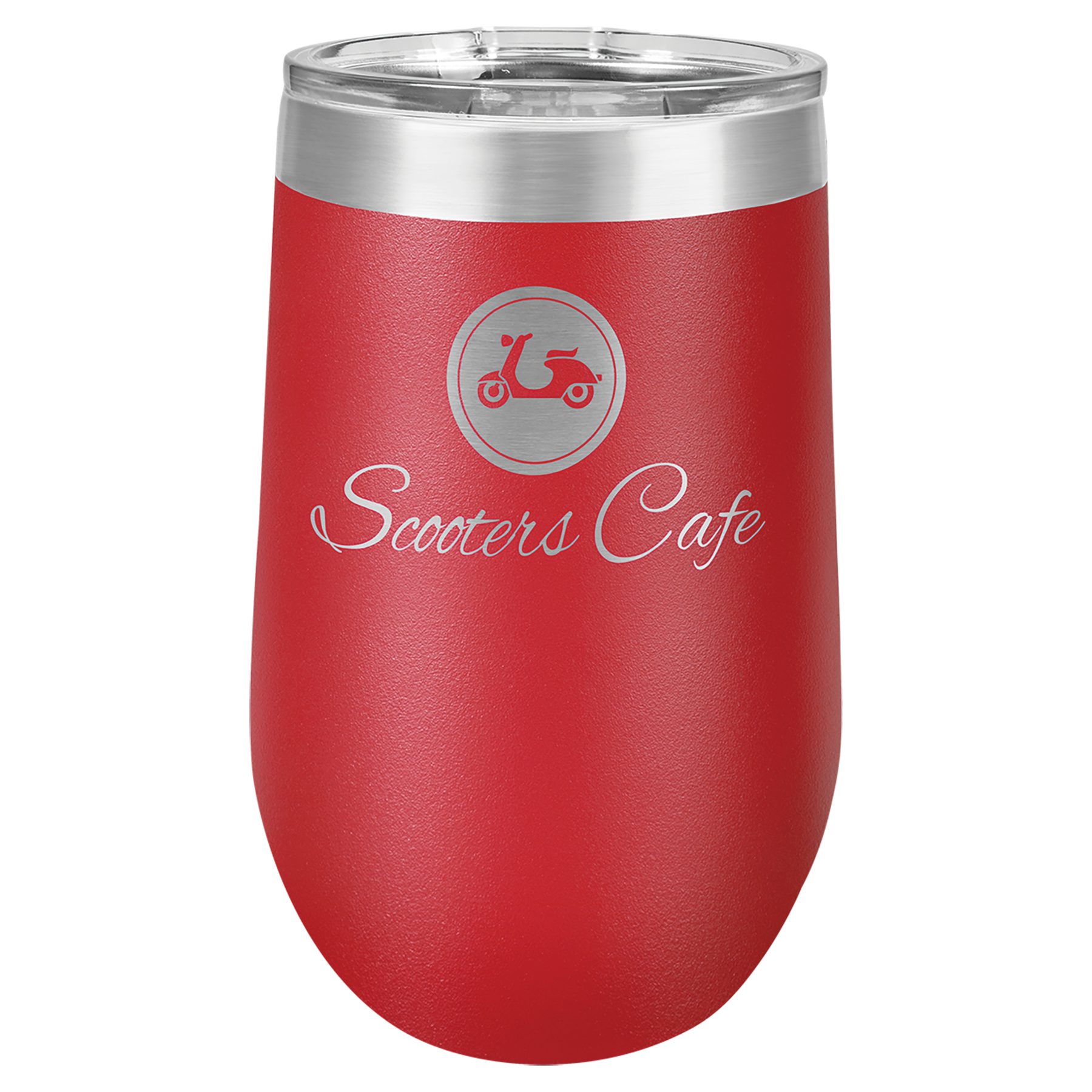 Stemless Wine Tumblers 16 oz. - 5.75" / Red