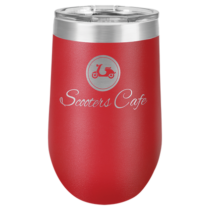 Stemless Wine Tumblers 16 oz. - 5.75" / Red