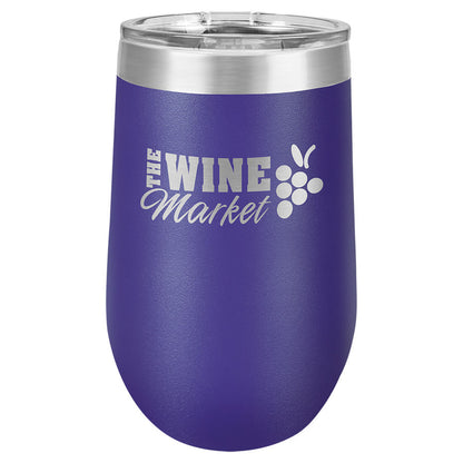 Stemless Wine Tumblers 16 oz. - 5.75" / Purple