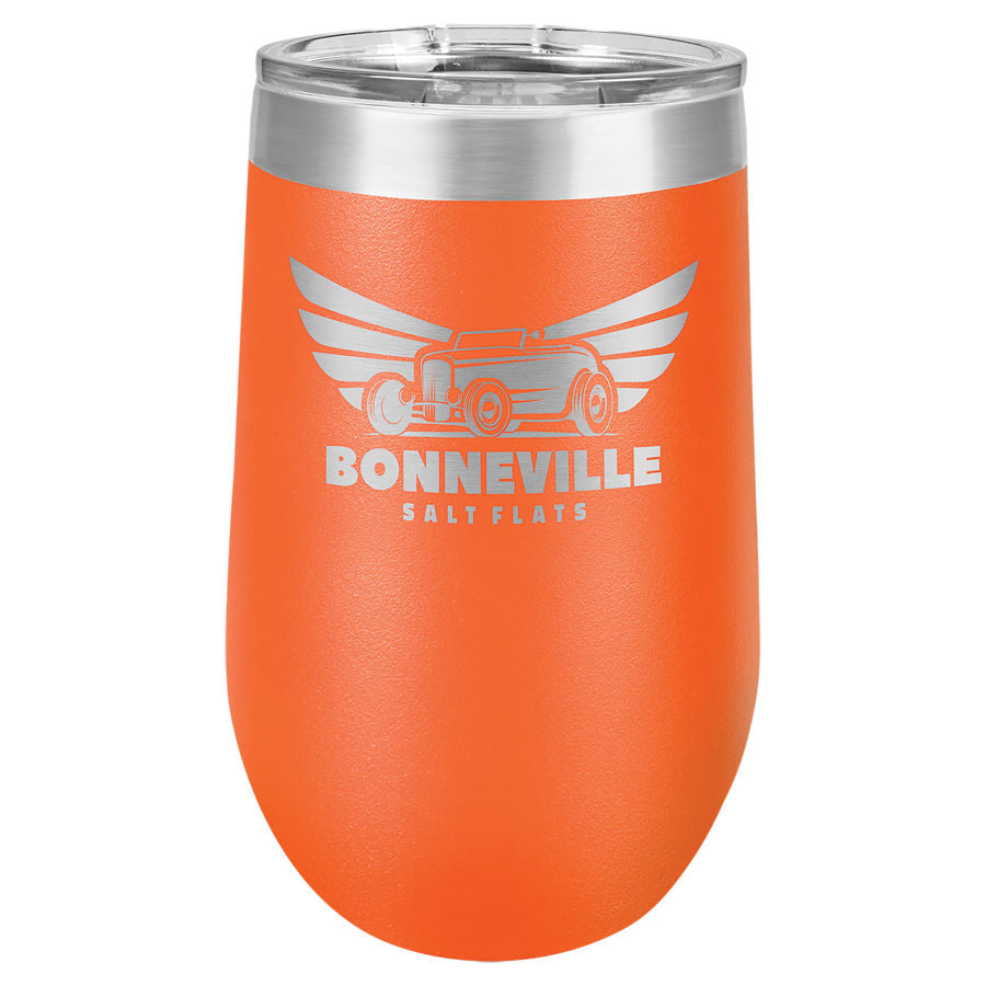 Stemless Wine Tumblers 16 oz. - 5.75" / Orange
