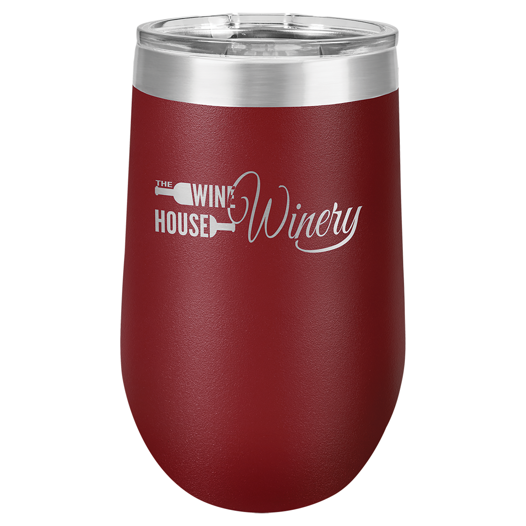 Stemless Wine Tumblers 16 oz. - 5.75" / Maroon