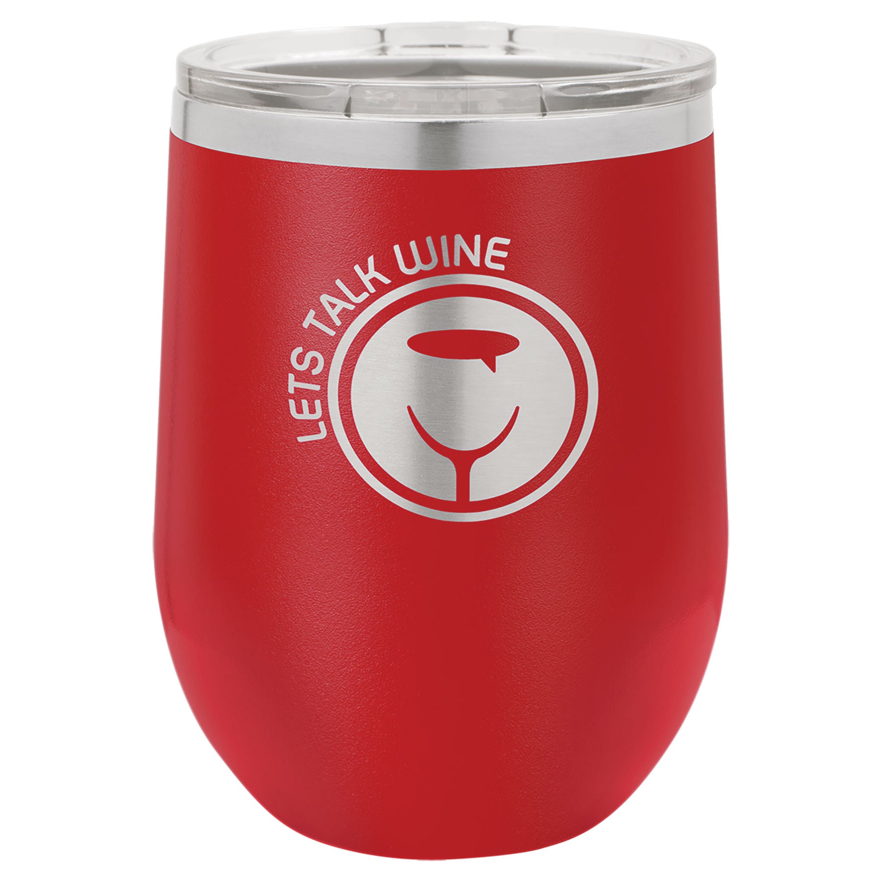 Stemless Wine Tumblers 12 oz. - 4.375" / Red