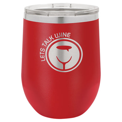 Stemless Wine Tumblers 12 oz. - 4.375" / Red