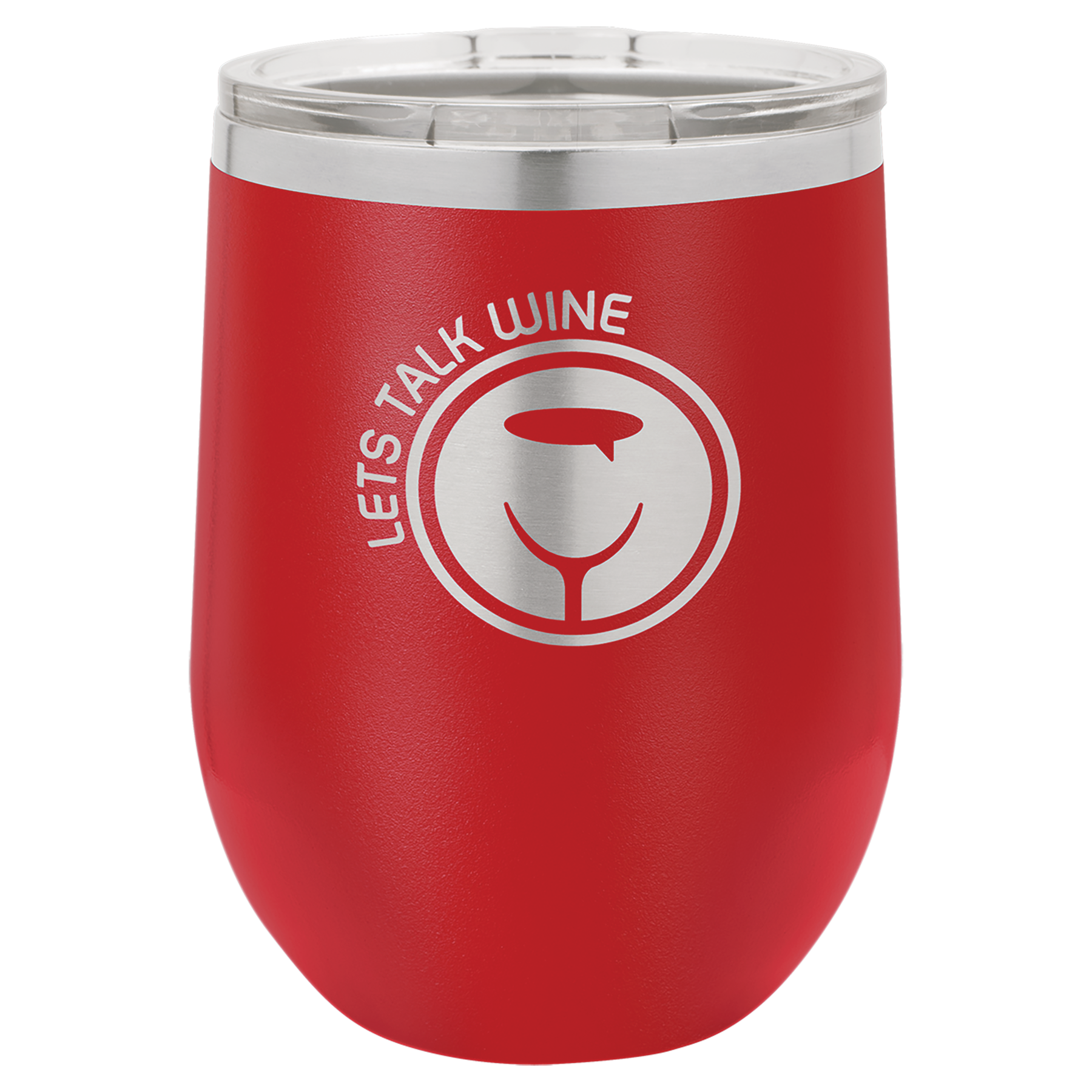 Stemless Wine Tumblers 12 oz. - 4.375" / Red