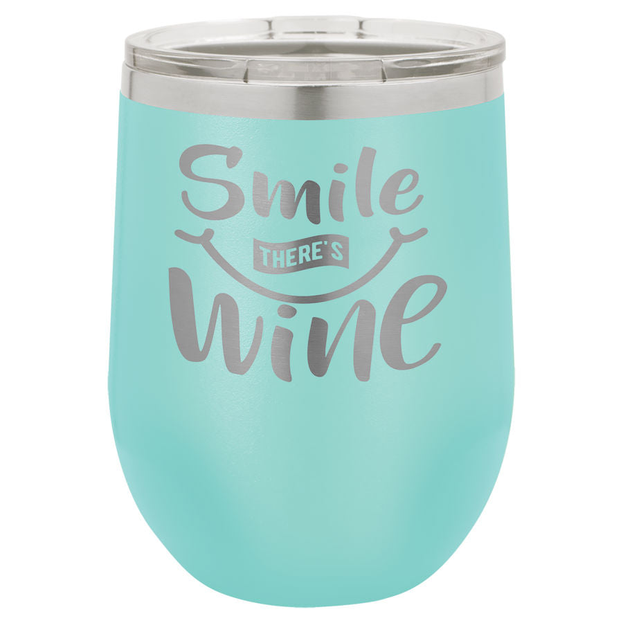 Stemless Wine Tumblers 12 oz. - 4.375" / Teal