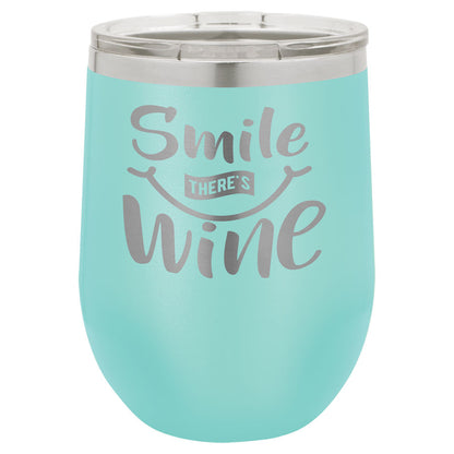 Stemless Wine Tumblers 12 oz. - 4.375" / Teal