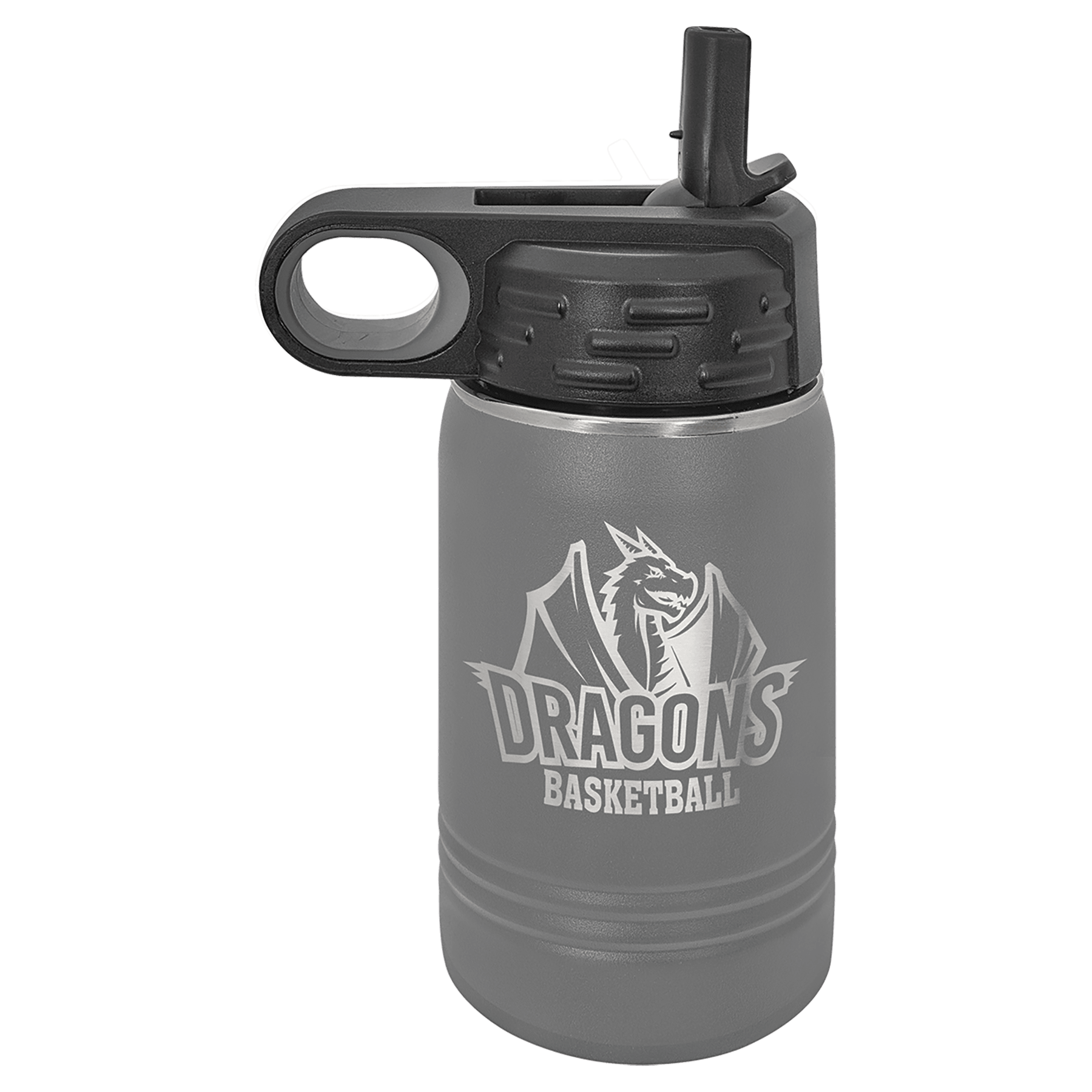 Water Bottle 12 oz - 6.75" / Dark Grey