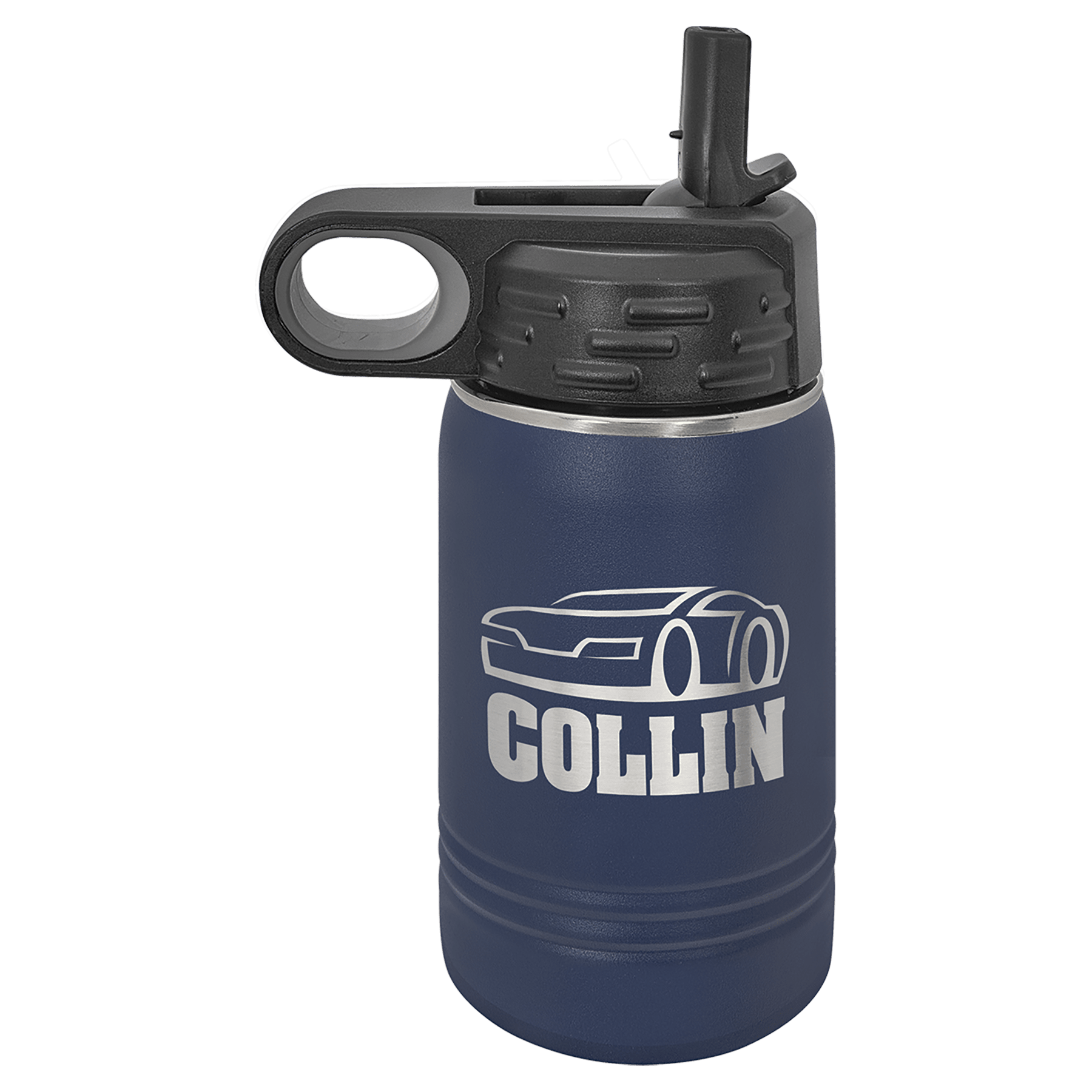 Water Bottle 12 oz - 6.75" / Navy Blue